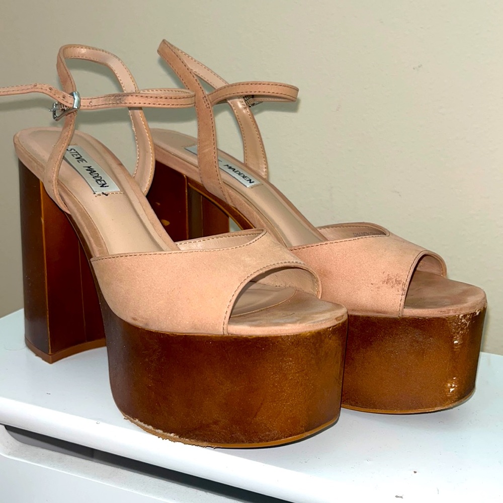 Steve Madden Heels with Wooden Platform
